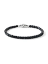 DAVID YURMAN MEN'S SPIRITUAL BEADS BLACK ONYX CUSHION BRACELET,400014135231