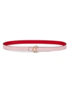 Christian Louboutin Reversible Cl Logo Leather Belt In Poupee Gold