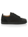 Christian Louboutin Louis Junior Spikes Sneaker In Black
