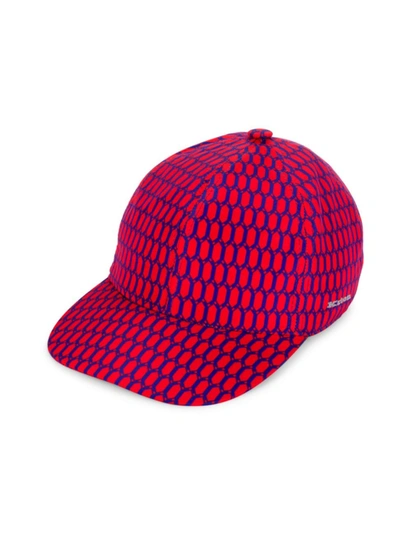 Kiton Geometric Baseball Cap In Pink