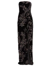 THEIA WOMEN'S JANETTE STRAPLESS FLORAL GOWN,400015206081