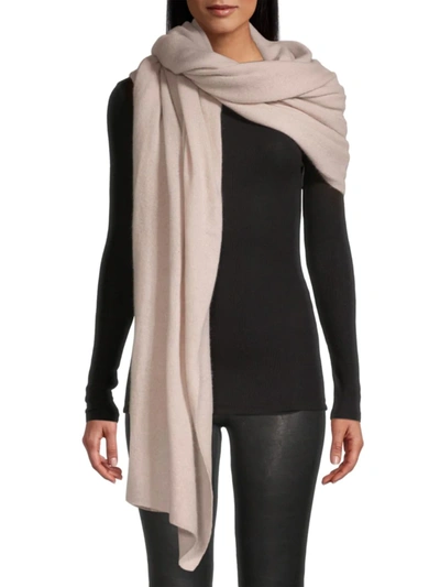 White + Warren Cashmere Travel Wrap In Jute Heather