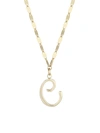 Lana Jewelry 14k Yellow Gold Cursive Initial Pendant Necklace In Initial C