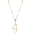 Lana Jewelry 14k Yellow Gold Cursive Initial Pendant Necklace In Initial J