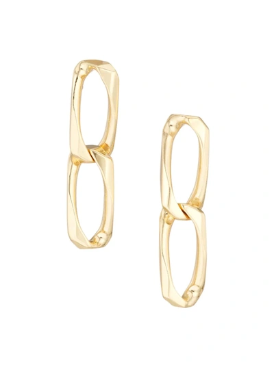 Emanuele Bicocchi 24k Gold-plated Sterling Silver Chain Drop Earrings