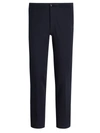 Bugatchi Elastic Back Knit Pants In New Navy