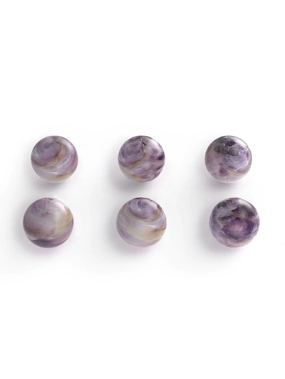 Anna New York Six-piece Flourite Wine Gems