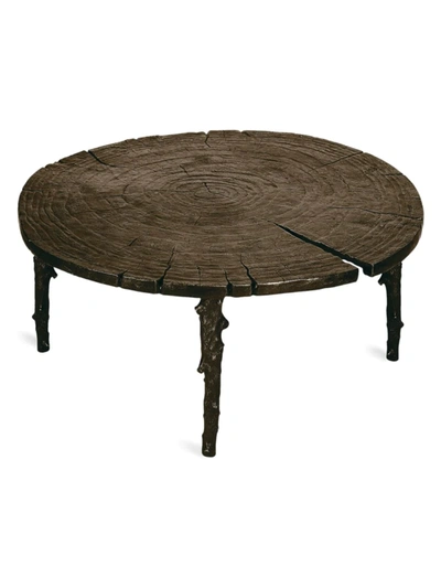 Michael Aram Enchanted Forest Oxidized Coffee Table In Copper