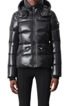 Mackage Madalyn Light And Brilliant Down Jacket With Hood In Black