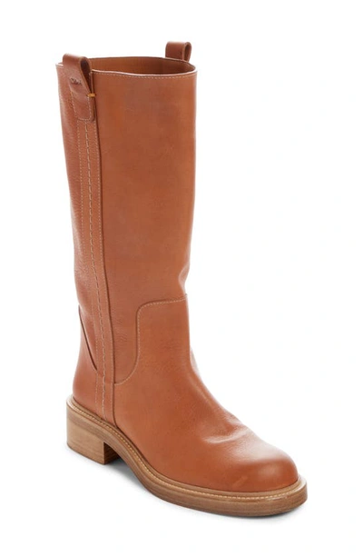 Chloé Edith Winter Boot In Brown