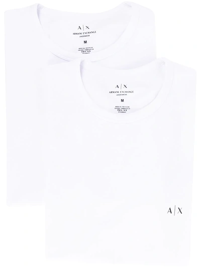 Armani Exchange Logo-print Loungewear Set In White
