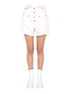Philosophy Di Lorenzo Serafini High Waist Bermuda In Bianco