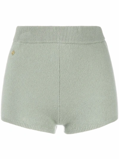 Sandro Izzie Wool Shorts In Green