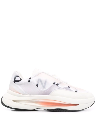 Pinko Logo-print Low-top Leather Trainers In White