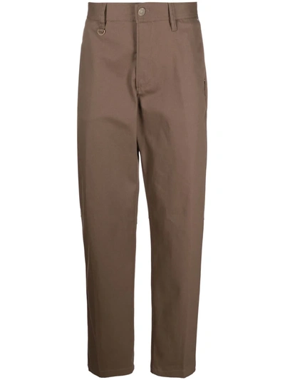 Diesel P-lucky Straight-leg Trousers In Brown