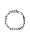 Werkstatt:münchen Engraved-tag Chain Bracelet In Silver