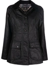 BARBOUR WAX-COATED BUTTONED-UP JACKET