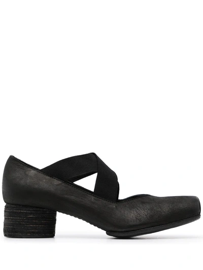 Uma Wang 25mm Square-toe Ballerina Shoes In Black