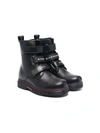 GIVENCHY TOUCH-STRAP LEATHER BOOTS