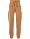 Nanushka Tan Cashmere Ylia Lounge Pants In Brown