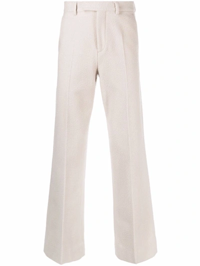 Amiri Tailored Wide-leg Trousers In Neutrals