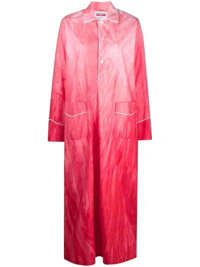 F.r.s For Restless Sleepers Pipe-trim Shirt Dress In Pink