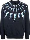 NEIL BARRETT THUNDERBOLT-PRINT SWEATSHIRT