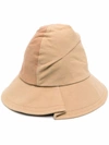 Ader Error Two-tone Design Hat In Neutrals