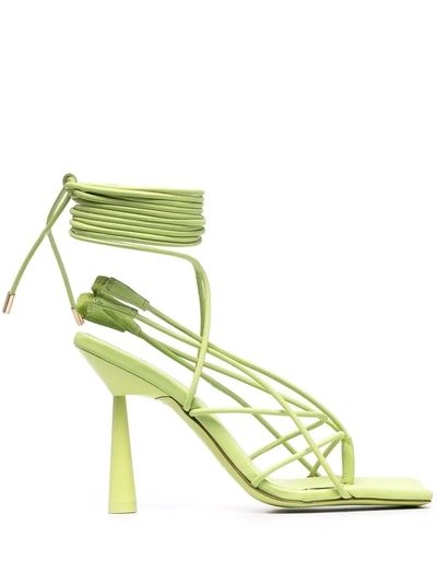 Gia Borghini Rosie 6 Faux Leather Sandals In Apple Green