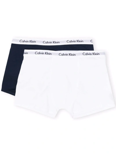 Calvin Klein Kids' Boxer Briefs Set In Blue
