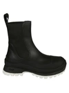 Stella Mccartney 30mm Trace Faux Leather Combat Boots In Black