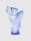 Vietri Onda Glass Large Vase In Cobalt