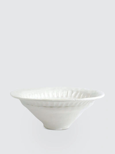 Vietri Pietra Serena Small Stoneware Serving Bowl In White