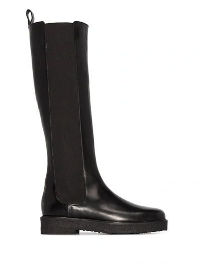 Staud Palamino Knee-high Boots In Black