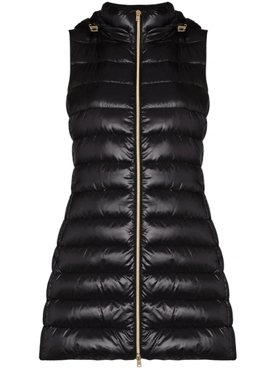 Herno Ultralight Padded Gilet In Schwarz