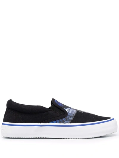 MARCELO BURLON COUNTY OF MILAN WINGS-PRINT SLIP-ON SNEAKERS