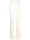 Ambush Monogram Flared Leggings In Neutrals