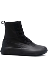 Ambush Leather Mix High-top Sneakers In Black