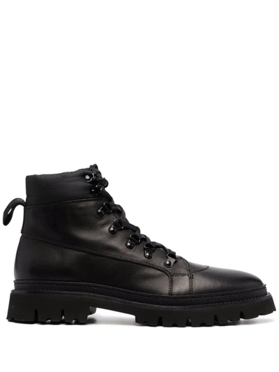 Baldinini Lace-up Ankle Boots In Schwarz