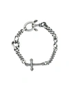 Werkstatt:münchen Faith Love Hope Bracelet In Silber