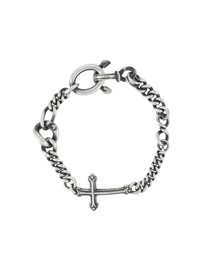 Werkstatt:münchen Faith Love Hope Bracelet In Silver