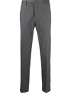 Incotex Mid-rise Slim-fit Chinos In Grau