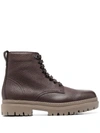 HENDERSON BARACCO LEATHER ANKLE BOOTS