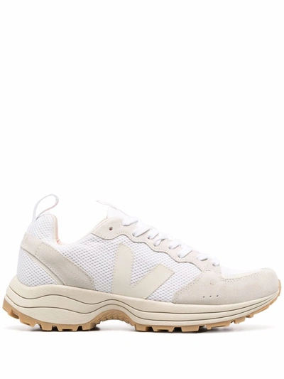 Veja Venturi Suede And Alveomesh Sneakers In White