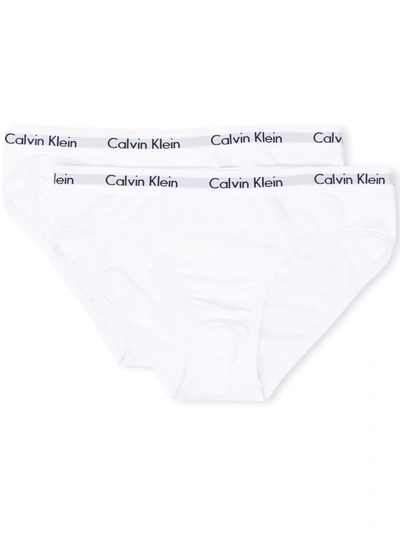 Calvin Klein Logo Briefs Set In 白色
