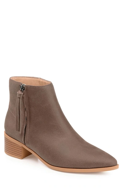 Journee Collection Comfort Foam Sadiya Bootie In Brown