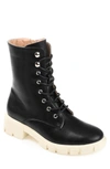 Journee Collection Madelynn Lug Sole Combat Boot In Black