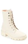 Journee Collection Madelynn Lug Sole Combat Boot In Bone