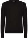 Dolce & Gabbana Cashmere Crew Neck Jumper In Schwarz