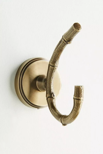 Anthropologie Bamboo Towel Hook In Brown
